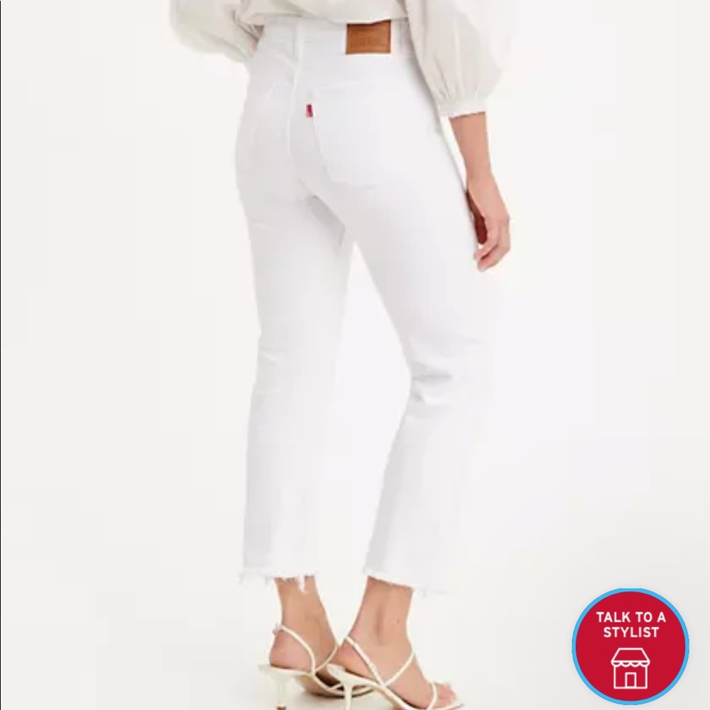 Levi’s Wedgie Straight Jean - white size 31